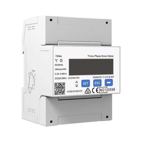 V-TAC Smart háromfázisú fogyasztásmérő 5A(80A), digitális kijelzővel - SKU 11546