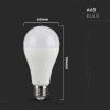 V-TAC E27 okos A65 LED égő 14W RGB+CCT, 100 Lm/W - SKU 2999