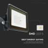 V-TAC okos LED reflektor 20W RGB+CCT, fekete házzal - SKU 3025