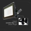 V-TAC okos LED reflektor 20W RGB+CCT, fekete házzal - SKU 3025
