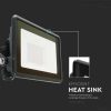 V-TAC okos LED reflektor 20W RGB+CCT, fekete házzal - SKU 3025