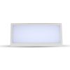 V-TAC Landscape 12W kültéri fali LED lámpa természetes fehér, fehér házzal, 100 Lm/W - SKU 6814