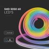 V-TAC 5m-es, smart LED neon szalag szett, RGB, futófény IP68 - SKU 3005