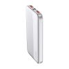 V-TAC fehér 10000mAh powerbank, Power Delivery, gyorstöltéssel, Type-C kábellel - SKU 7832
