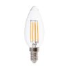 V-TAC 3 lépésben dimmelhető 4W E14 meleg fehér filament C35 LED égő, 100 Lm/W - SKU 6848