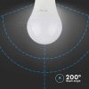 V-TAC 10.5W E27 természetes fehér A60 LED égő, 100 Lm/W - SKU 21178