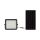 V-TAC 6000mAh napelemes LED reflektor 10W hideg fehér, 800 Lumen, fekete házzal - SKU 7823