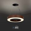 V-TAC dimmelhető 50W designer körcsillár, természetes fehér, Corten barna ház, 120 Lm/W - SKU 6959