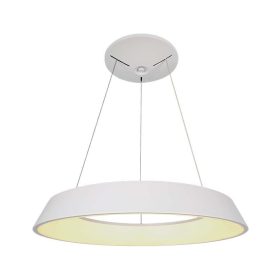   V-TAC dimmelhető 48W designer körcsillár, természetes fehér, fehér házzal, 100 Lm/W - SKU 6904