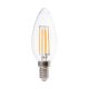 V-TAC 5.5W E14 meleg fehér filament C35 LED gyertya égő, 100 Lm/W - SKU 7806