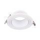 V-TAC kerek GU10 LED spotlámpa keret, fehér lámpatest - SKU 10296