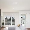V-TAC téglalap GU10 3 foglalatos LED spotlámpa keret, fehér lámpatest - SKU 10299