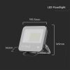 V-TAC PRO D-széria LED reflektor 50W természetes fehér 115 Lm/W, fekete ház - SKU 8844