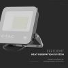 V-TAC PRO D-széria LED reflektor 50W természetes fehér 115 Lm/W, fekete ház - SKU 8844