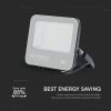 V-TAC D-széria CREE LED reflektor 50W természetes fehér 115 Lm/W, fekete ház - SKU 232166
