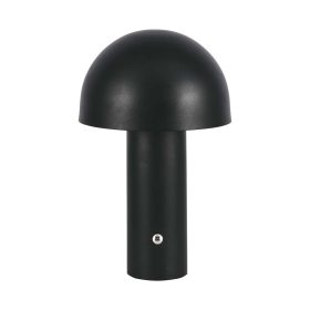   V-TAC 3W fekete asztali akkus lámpa, érintéssel vezérelhető akkumulátoros LED lámpa - SKU 7898