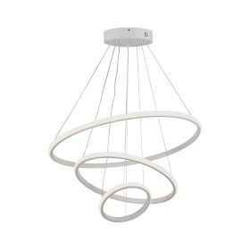   V-TAC fehér házas 3 körös csillár, 32W, Meleg fehér, 120 Lm/W - SKU 8018