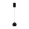 V-TAC 8.5W gömbcsillár, fekete házzal, érintéssel vezérelhető, meleg fehér, 100 Lm/W - SKU 8001