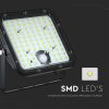 V-TAC napelemes reflektor mozgásérzékelővel, 4800 Lumen, hideg fehér - SKU 10311
