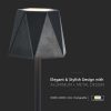 V-TAC 1.5W fekete, érintéssel vezérelhető akkumulátoros LED lámpa, CCT - SKU 10330