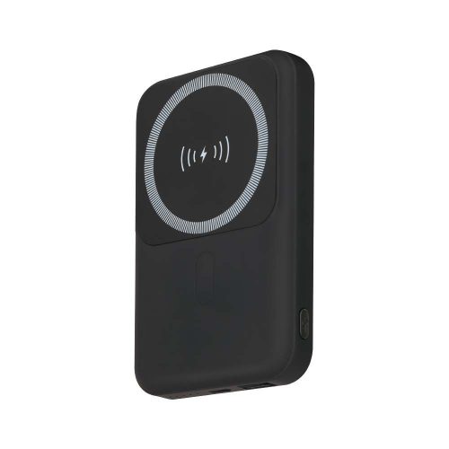 V-TAC 10000mAh powerbank, MagSafe vezeték nélküli töltéssel, fekete - SKU 23038