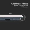 V-TAC ABS LED lámpa 120cm 36W IP65 hideg fehér, szenzorral, 120 Lm/W (X-Széria) - SKU 10215
