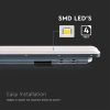 V-TAC ABS LED lámpa 120cm 36W IP65 hideg fehér, szenzorral, 120 Lm/W (X-Széria) - SKU 10215