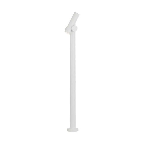 V-TAC 4W LED állólámpa állítható fejjel, 100 cm fehér házzal, meleg fehér - SKU 10476