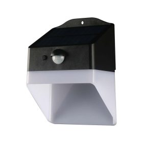   V-TAC napelemes fali lámpa 2W, természetes fehér, szenzorral, PANDA - SKU 10309