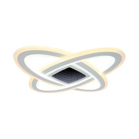   V-TAC 130W Dekoratív ovális mennyezeti lámpa, fényerőszabályozható, CCT - SKU 15360