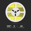 V-TAC 1.2W napelemes LED szalag szett, IP67, SMD 2835, 60 LED/m, természetes fehér - SKU 23045