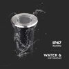 V-TAC mini kerek talajlámpa, IP67, GU10 foglalattal - SKU 10374