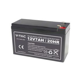  V-TAC 12V 7Ah Ólomsavas akkumulátor, zselés akku T1 saruval - SKU 23451