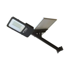   V-TAC 50W hibrid napelemes utcai LED lámpa, térvilágító, természetes fehér - SKU 23578