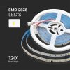 V-TAC DC24V meleg fehér futófény, SMD 2835, 120 LED/m, 10 méter/tekercs - SKU 23607