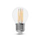 V-TAC 6W E27 meleg fehér filament G45 LED égő, 100 Lm/W - SKU 212842