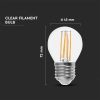 V-TAC 6W E27 meleg fehér filament G45 LED égő, 100 Lm/W - SKU 212842