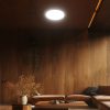 V-TAC Cyclone 60W mennyezeti LED lámpa, változtatható szinhőmérséklettel, fa hatású búra - SKU 23586
