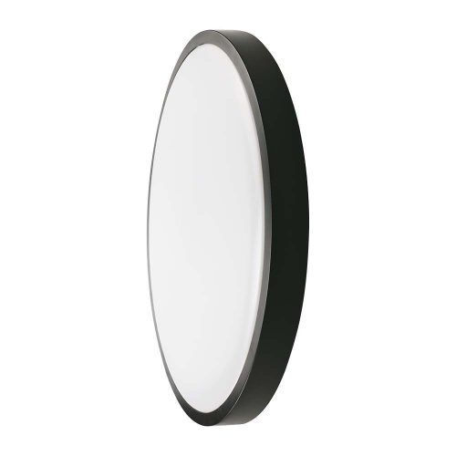 V-TAC PRO kerek 18W lámpa, IP44, fekete kerettel, meleg fehér - SKU 76331-24