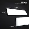 V-TAC CREE LED 2in1 LED panel természetes fehér 40W 120 x 30cm, 110 Lm/W - SKU 21662516