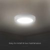 V-TAC PRO felületre szerelhető, műanyag, kerek LED panel 12W, hideg fehér - SKU 78751