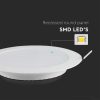 V-TAC PRO süllyeszthető, műanyag, kerek LED panel 24W, természetes fehér - SKU 78681