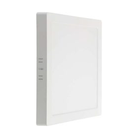   V-TAC PRO felületre szerelhető, műanyag, szögletes LED panel 12W, természetes fehér - SKU 104961