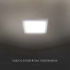 V-TAC PRO felületre szerelhető, műanyag, szögletes LED panel 18W, hideg fehér - SKU 105001