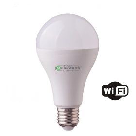   V-TAC E27 okos A60 LED égő 9W RGB + természetes fehér - SKU 7451