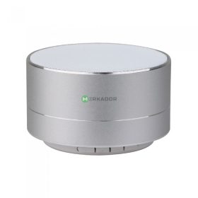  V-TAC hordozható fém bluetooth hangszóró, szürke - SKU 7713