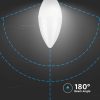  V-TAC C37 6.5W E14 természetes fehér LED gyertya égő - SKU 211121