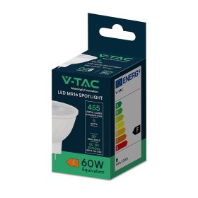   V-TAC GU5.3-MR16 LED spot égő 6W meleg fehér 38° - SKU 212071