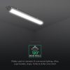 V-TAC CREE SMD LED lámpa 60cm 18W IP65 hideg fehér 120 Lm/W (TK-Széria) - SKU 233926
