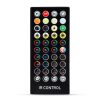 Smart szolár fényfüzér, 30 darab RGB LED körte, bluetoothos kapcsolat, 13 méter